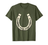 Mademark Horses Over Everything Equestrian Design T-Shirt - Men - Olive Green