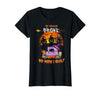 Humor Halloween Costume 2020 My Broom Broke So Now I Quilt - Quilting Halloween T-Shirt - Black