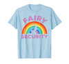Halloween Fairy Security Father's Day Apparel Men Fairy Security Funny Dad Costume T-Shirt - Baby Blue