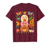Mexican Spanish Latina Halloween Season Mexican Boo Pan Dulce Spooky Season Halloween Pantasmas T-Shirt - Burgundy