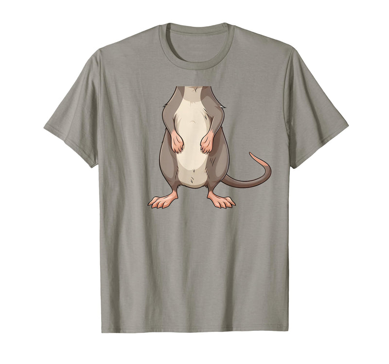 Mouse Headless Halloween Clothing Co. Funny Mouse Headless Rat Body Last Minute Halloween T-Shirt - Slate Grey