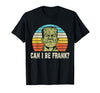 Can I Bee Frank Halloween Halloween Tee Can I be Frank? Funny Horror Frankenstein Tee T-Shirt - Black