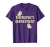 Emergency Department Shirts & Gifts HHWCo. ER Halloween Emergency Department Cute Ghost Design Spooky T-Shirt - Purple