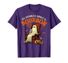 Bourbon Ghost Funny Halloween Drinking Apparel My Favorite Spirit is Bourbon Funny Halloween Ghost T-Shirt - Purple