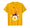 Halloween Shirts For Women Men Kids Boys Girls Halloween Soccer Kick Or Treat Football Costume Boys Kid Men T-Shirt - Golden