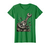Mademark Monkey Wrench In The Gears Graphic Design T-Shirt - Women - Kelly Green
