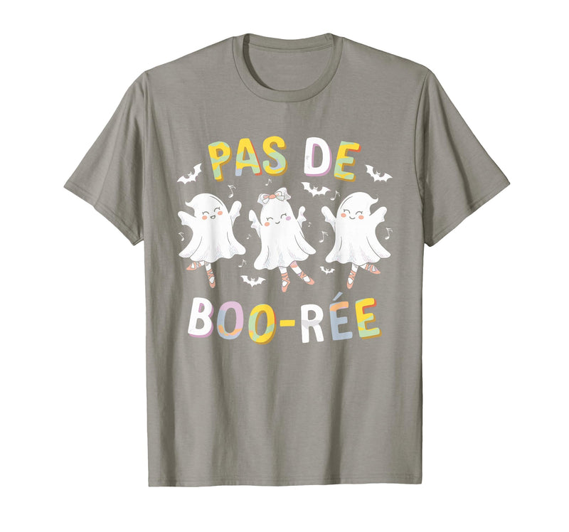 Ballet Ghost Halloween 2024 Spooky Dance Lover Pas de Boo-rée Ghost Ballet Dancer Halloween Dance Teacher T-Shirt - Slate