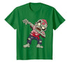 Halloween Shirts Women Men Kids Dabbing Zombie Brain Halloween Scary Dab Dance Boys Teen Men T-Shirt - Kelly Green