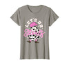 Let's Go Ghouls Cow Print Halloween Costumes Let's Go Ghouls Cowgirl Western Spooky Halloween Cute Retro T-Shirt - Slate Grey