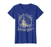 Witch Black Cat Halloween Witches Crochet Womens Stitch Craft Salem Witch Halloween Cat Witch Girls Trip T-Shirt - Royal Blue