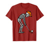 Halloween Tees for Women Men Kids Skeleton Golf Halloween Golfer Costume Dad Mens Boys Kids T-Shirt - Cranberry Red