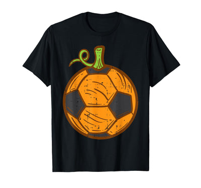 Halloween Shirts For Women Men Kids Boys Girls Halloween Soccer Ball Pumpkin Football Costume Boys Kids Men T-Shirt