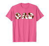 Cow Print For Family Matching Outfits DAD Cow Brown White Animal Print, Cow Pattern Farmer DAD T-Shirt - Pink Heather