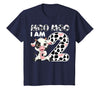 Cow 2nd Birthday Gifts Co. Cow Moo Moo I'm Two - 2 Years Old Cow Lover 2nd Birthday T-Shirt - Navy Blue