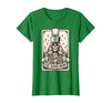 Marching Band Mom Tarot Card Skeleton Halloween Marching Band Mom Tarot Card Skeleton Mom Musical Instrument T-Shirt - Kelly
