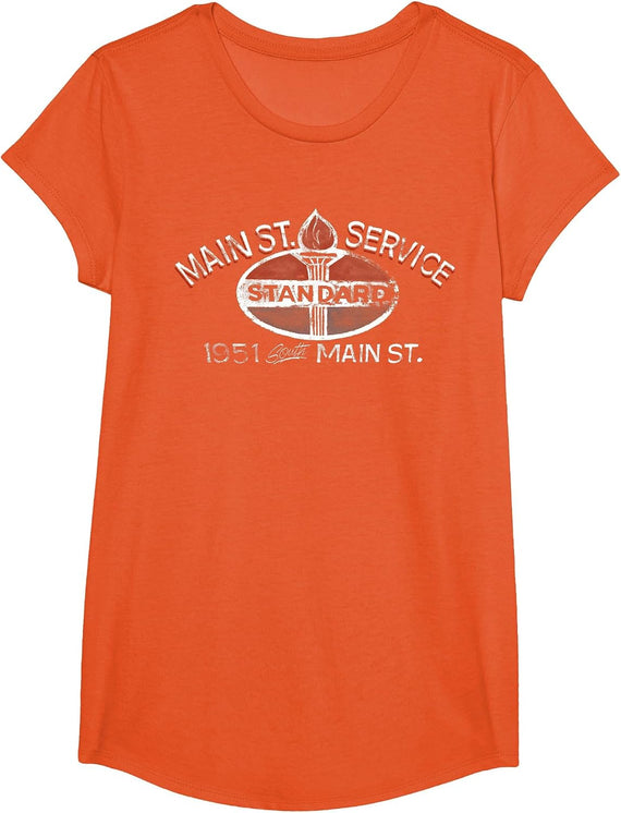 Grease Monkey Mechanic T-Shirt T-Shirt - Girls Orange