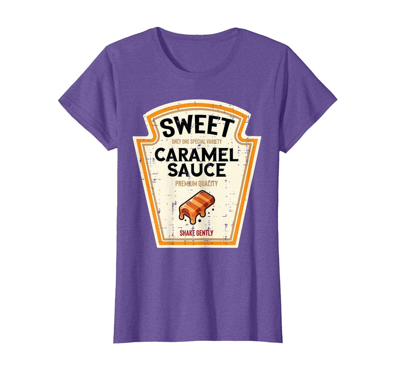 Halloween Shirts For Women Men Kids Boys Girls Halloween Caramel Sauce Funny Food Costume Women Men Kids T-Shirt - Purple