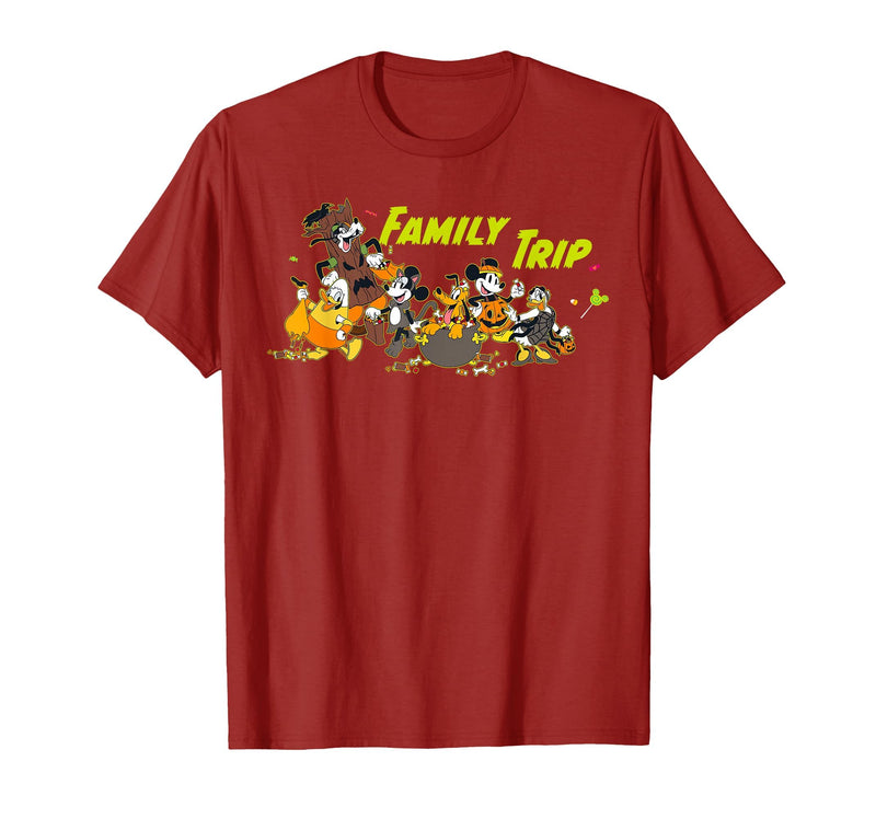 Disney Family Trip Halloween Costume Mickey & Friends T-Shirt - Cranberry Red