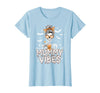 Mummy Vibes Halloween Coffee Funny Skeleton Tee Mummy Vibes Halloween Coffee Funny Skeleton Mother Mom T-Shirt - Baby Blue