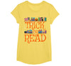 Trick or Read Funny Halloween Teacher Book Library Reading T-Shirt - Lemon Yellow