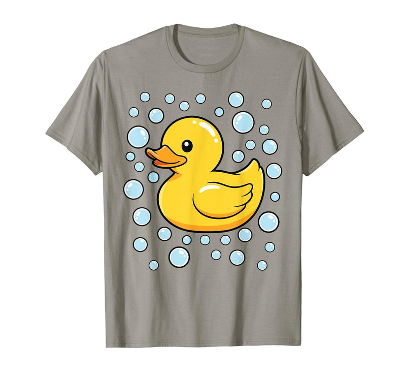 InGENIUS Duck Lover Shirts & Gifts Rubber Duck Bubbles Cute Duckie Duckling Costume Halloween T-Shirt - Slate Grey