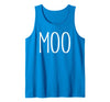 Moo Im A Cow Costume Shirts Moo Shirt Funny Adult Men Women Cow Goes Moo Costume Tank Top - Sapphire Blue
