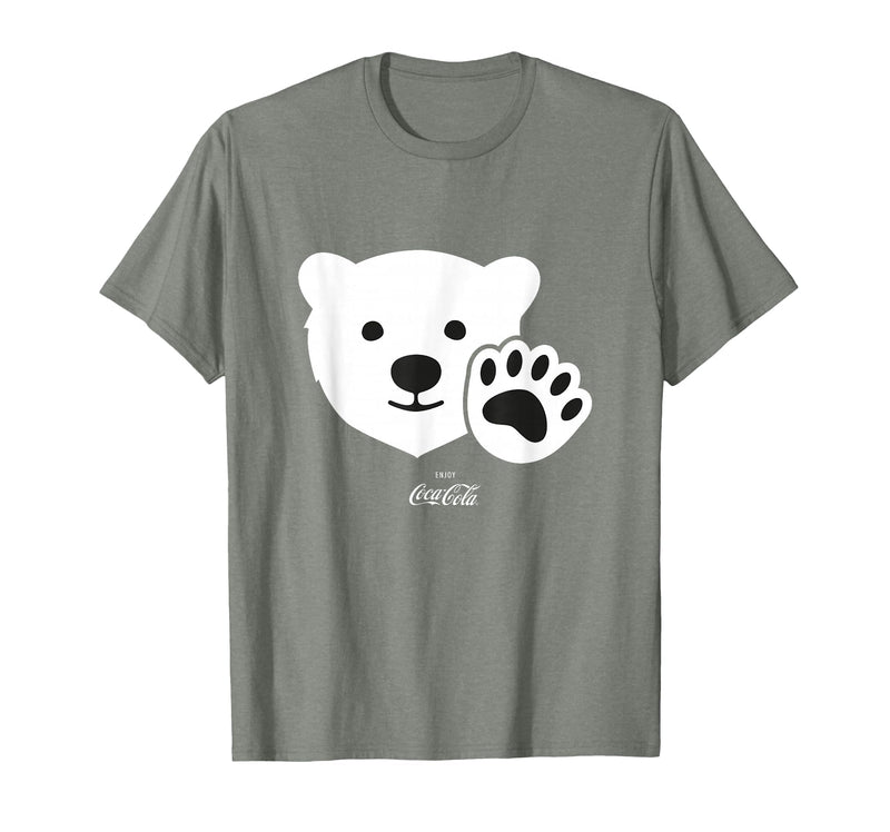 Coca-Cola Coca Cola Polar Bear Wave T-Shirt - Olive Heather
