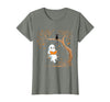 Halloween Ghost Swing Reading Vintage Ghost Swing Reading Book Swinging Halloween Costume T-Shirt - Olive Heather