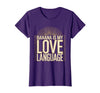 Mademark Banana Is My Love Language Monkey Design T-Shirt - Women - Purple