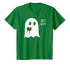 Halloween Ghosts & Stuff Clothing Hey Boo Ghost Heart Hand Sign Cute Halloween Spooky Season T-Shirt - Kelly Green