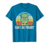 Can I Bee Frank Halloween Halloween Tee Can I be Frank? Funny Horror Frankenstein Tee T-Shirt - Sapphire Blue