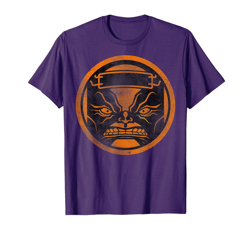 Marvel M.O.D.O.K. Orange Organism Tonal Cut-Out Halloween T-Shirt - Purple