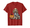 Spooky Cocker Spaniel Skeleton Costumes Halloween Cocker Spaniel Skeleton Jack O Lantern Funny Dog Halloween T-Shirt -