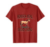 Mademark Horses Heal Everything Equestrian Women Design T-Shirt - Men - Cranberry Red