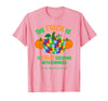 Presto Autism Awareness Halloween October Pumpkin Autism Awareness Halloween Fall October Puzzle Pumpkin T-Shirt - Pink