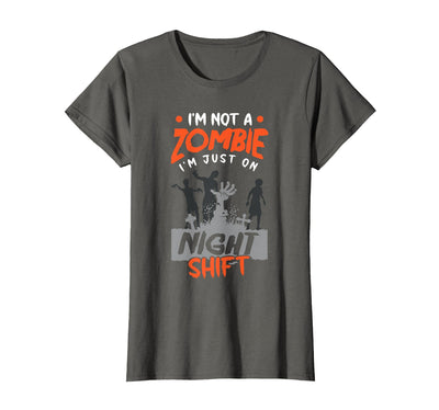 The Shift Worker - Night Shift Worker Design Night Shift Worker Halloween Funny Pun T-Shirt