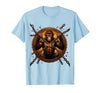 Mademark Monkey Breaking Chain Sobriety Freedom Graphic T-Shirt - Men - Baby Blue