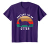Shirtbooth: Halloween 2019 Simple Halloween Costume Otter Lover Pretend I'm an Otter T-Shirt - Purple