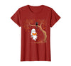 Halloween Ghost Swing Reading Vintage Ghost Swing Reading Book Swinging Halloween Costume T-Shirt - Cranberry Red