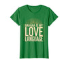 Mademark Banana Is My Love Language Monkey Design T-Shirt - Women - Kelly Green