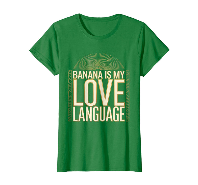 Mademark Banana Is My Love Language Monkey Design T-Shirt - Women - Kelly Green