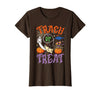 Trach or Treat ICU RN Halloween Nurse Tees Respiratory Therapist Trach or Treat ICU RN Halloween Nurse T-Shirt - Brown
