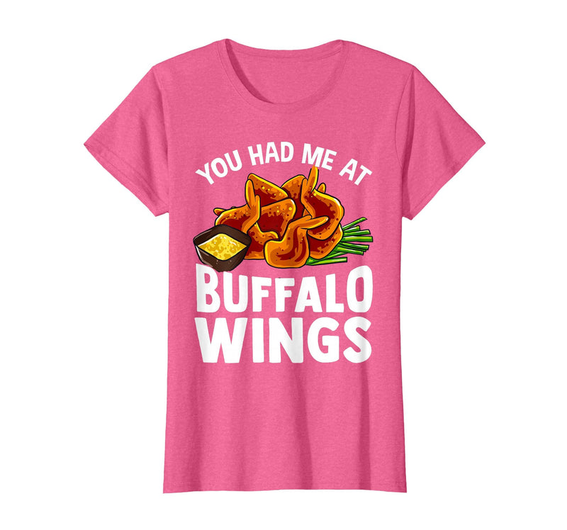 Homewise Shopper Buffalo Wings Buffalo Wings Funny Appetizer T-Shirt - Pink Heather