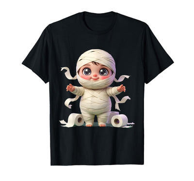 Mademark Kids Halloween Mummy Wrapped in Toilet Paper T-Shirt