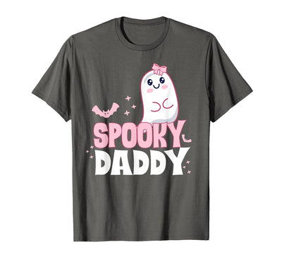 Spooky Family Cute Pink White Ghost Boo Halloween Spooky Daddy Family Cute Pink White Ghost Boo Halloween T-Shirt