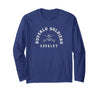 Gene Brown Designs Buffalo Soldiers Collegiate White Combo Long Sleeve T-Shirt - Navy Blue