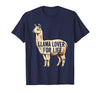 Mademark Llama Lover For Life Peru Graphic Design T-Shirt - Navy Blue