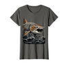 Mademark Mexico Whale Shark Ocean Illustration T-Shirt - Asphalt Grey