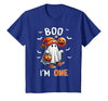 Halloween Boo I'm First 1st Birthday Boy Boo I'm One Ghost 1st Birthday Halloween Boy Kids Groovy T-Shirt - Royal Blue