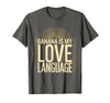 Mademark Banana Is My Love Language Monkey Design T-Shirt - Men - Asphalt Grey
